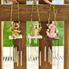 Cute Animal Wind Chimes Cartoon Animal Pendants Decorative Swing Garden Crafts Ornaments
