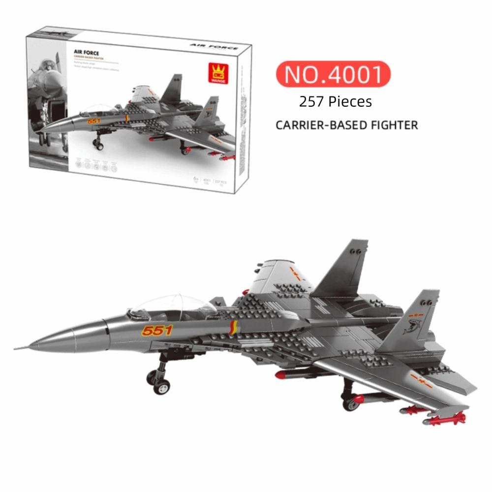 Large Size Aircraft Building Block Model ABS Detailed Fighter Aircraft Model Assembling Type DIY Airplane Model Boy Gifts