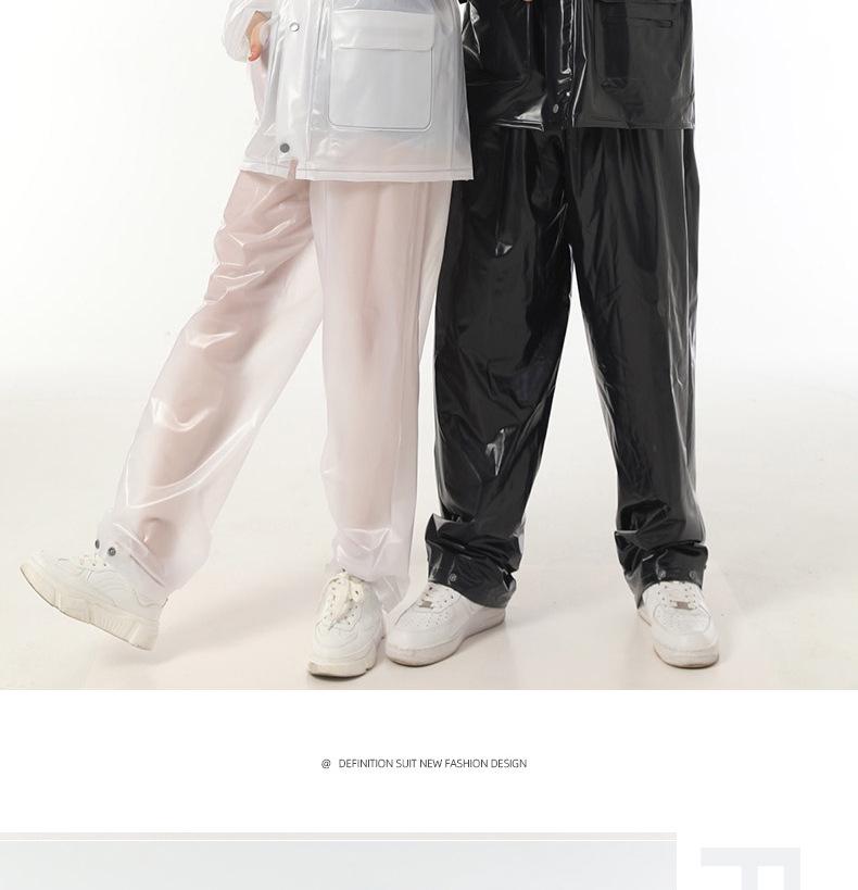 Motocyklový a elektrický skútr pláštěnka pro dospělé - Dvoudílný styl, XL, Odolná proti bouři a větru