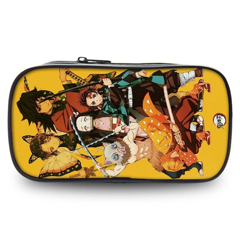 Durable Slayer Demon Pen Bag Versatile Oxford Fabric Large Capacity Stationery Holder