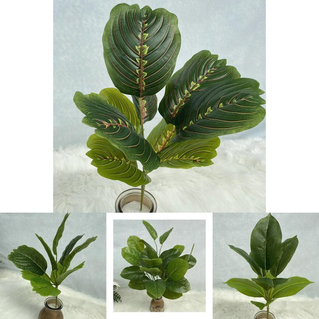 Imitation Green Tree With 26 Leaves For Interior Decoration And Photography Use