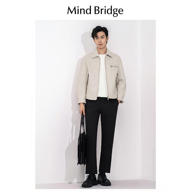 

Mind Bridge Men s Faux Leather Padded Short Jacket XL