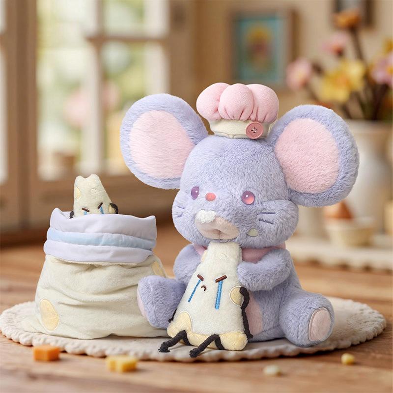 29CM Cute Cartoon Cheese Raspberry Matcha Mouse Plush Toy Soft Stuffed Animal Mouse Doll Accompany Hug Pillow Kid Birthday Gifts