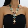 Vintage Geometric Pendant Necklaces Stylish Boho Fashion Sweater Chain  Vacations