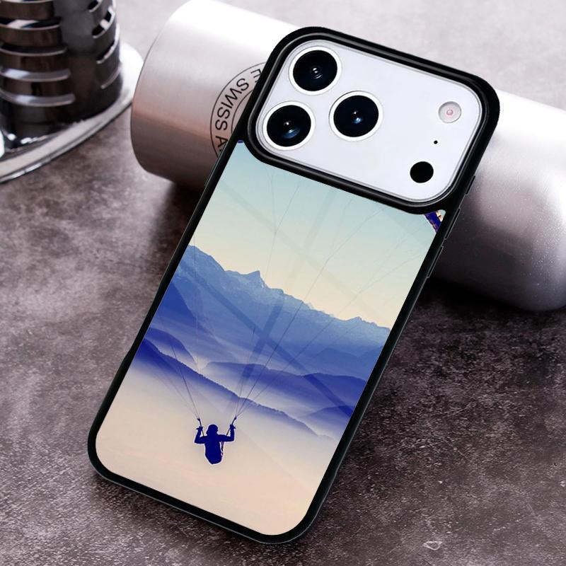 Paragliding Paraglider Phone Case for iPhone 17 16 15 Pro Max Air 14 13 12 11 Plus Shockproof Capa Cover