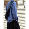 Womens Oversized Cotton Plaid Shirt Jacket 2025 Casual Long Sleeve Button-Up Top