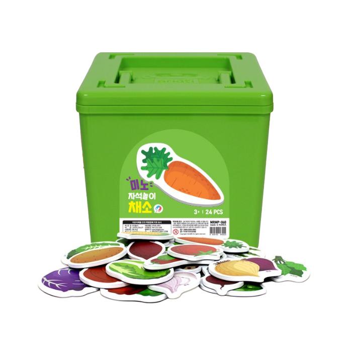 Mino Friends Manyetik Yapboz Serisi – Meyve / Sebze / Kore Alfabesi Hangul( (KC Sertifikalı, Kore'de Üretilmiştir) (4 Seçenek)