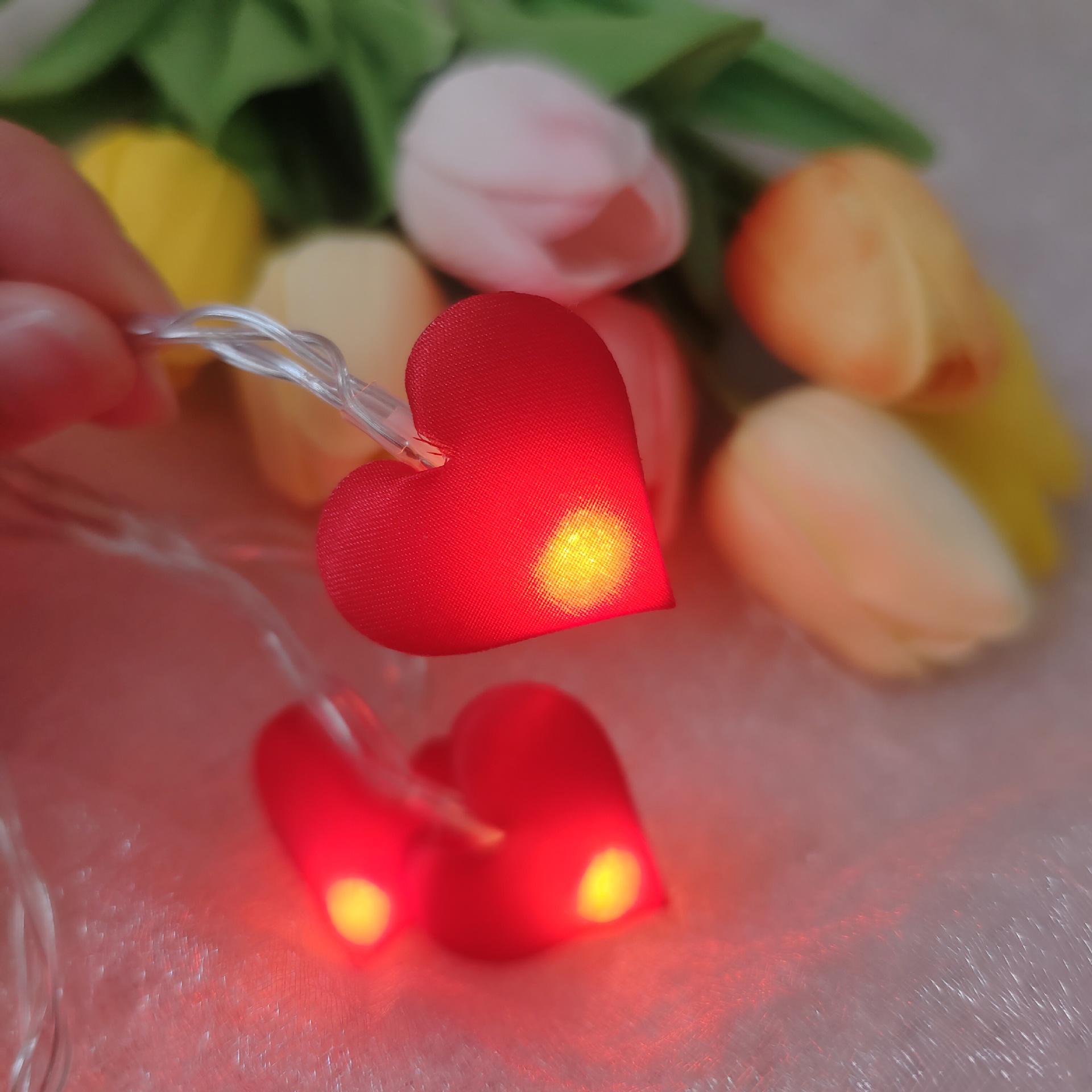 

Heart String Fairy Lights for Dorm Room & Valentine s Day Decor 1.5m 10 Lights 2AA Steady Battery Box