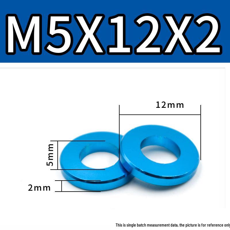 Colorful Aluminum Alloy Flat Washer & Spacer (M4/M5/M6/M8)