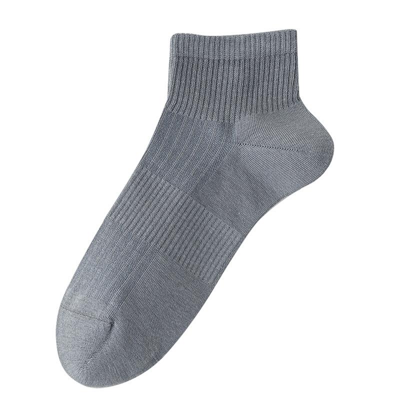 Men's Summer Thin Solid Color Breathable, Sweat-absorbing, Deodorizing Mesh Business Short Socks