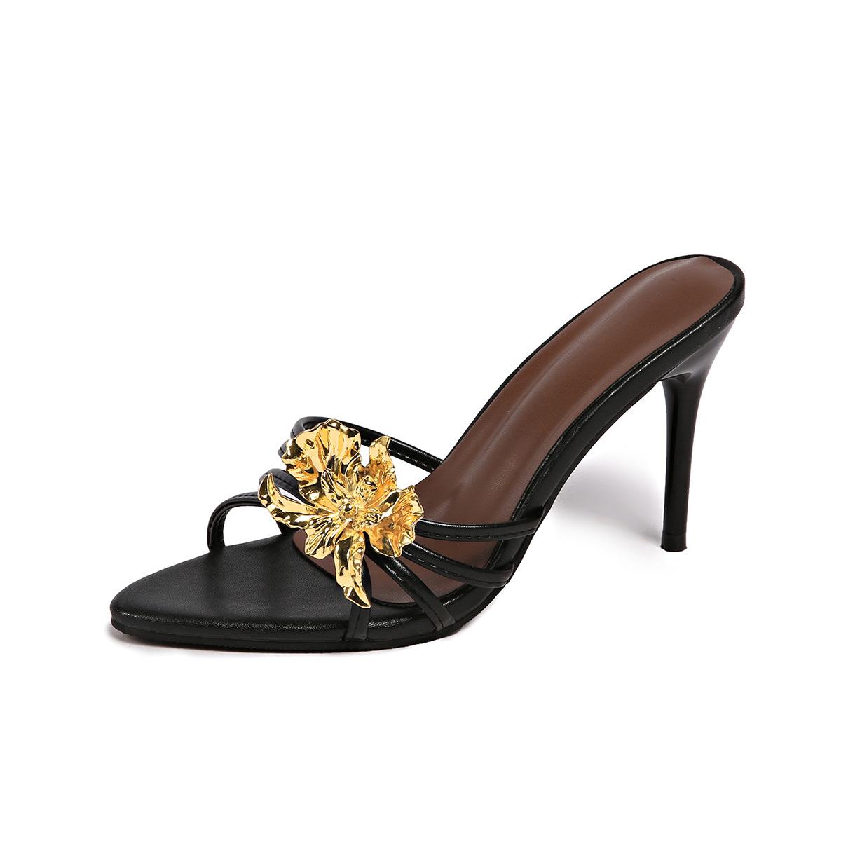 Summer New Pointed High Heels Women s Plus Size Women s Shoes 34 чёрный