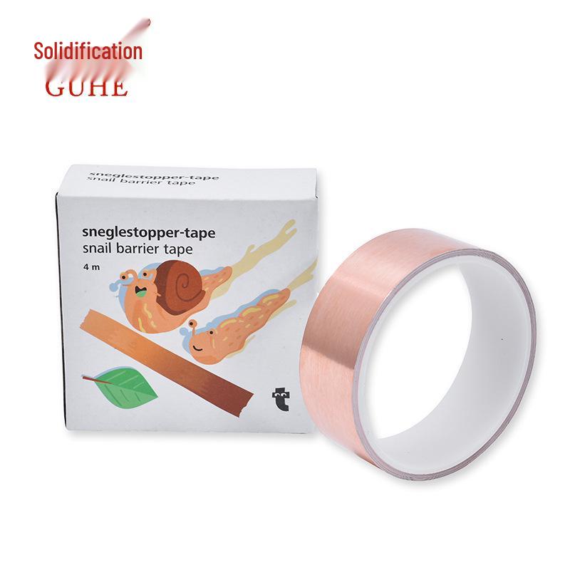 Snail-Repellent Copper Foil Tape for Flower Pots - Self-Adhesive, Single-Conductive, Single-Sided