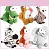 Adorable Animal Plush Toy Elephant Tiger Giraffe Stuffed Doll Xmas Birthday Gift
