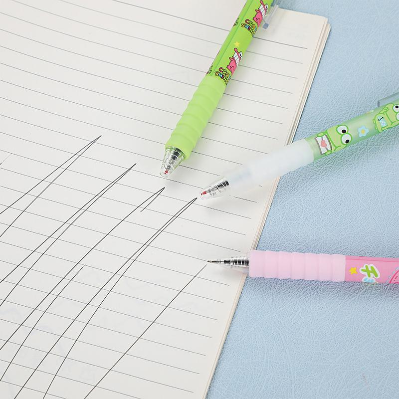 6Pcs Kawaii Crayon Shin-Chan Gel Pen Quick-Drying 0.5Mm Black Ink Writing Smooth Pen Office Supplies Cute Student Stationery