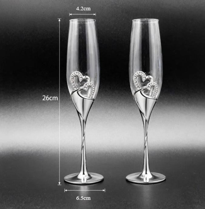 2pcs Light Luxury High-end Crystal Cup Red Wine Glass Set Tall Glass Party Wine Glass Glasses DrinkingGlasses for ChampagneFlute