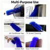 2Pcs Ceiling Fan Cleaning Brush Dust Remover, Soft Bristle Duster Tool for Home, Fan, Air Vent, Furniture & Household Cleaning