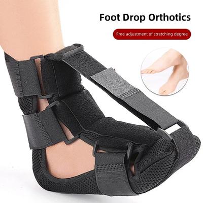 Langlebige und sichere verstellbare Nachtschiene für Plantarfasziitis und Fußheber-Orthese - Elastisches dorsales Dehnband für die Rehabilitation