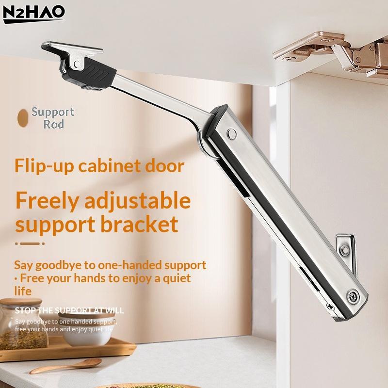 Cold Rolled Steel Kitchen Cabinet Hydraulic Hinge Heavy Duty Adjustable Door Support Soft Close Lift Up Randomly Stop