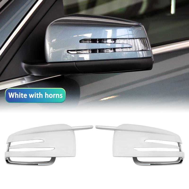 For Mercedes Benz W176 W246 W204 W212 W221 C117 X204 X156 2 Pcs Replacement Carbon Fiber Pattern Rearview Side Mirror Cover Caps