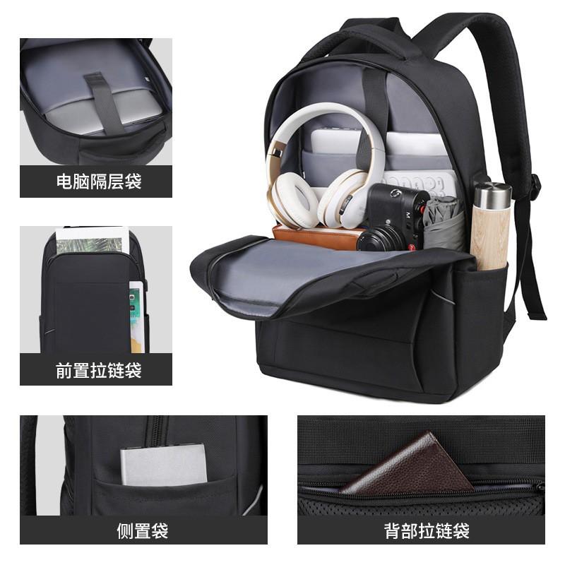 Waterproof Oxford Fabric Laptop Backpack 16 Inch Computer Bag Men Women Urban Commute Travel Daily Use