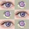 EYESHARE 1 Pair Pink Colored Contact Lenses Cosplay Halloween Lens Anime Role Playing Lens Cute Beauty Pupils