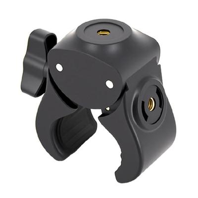 Doppelte 1/4-Zoll-Gewinde-Klemme Clip Sichere Befestigung Mikrofonständer Stative Mehrpositionen-Halterung Halter