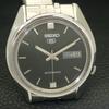 GENUINE VINTAGE SEIKO 5 AUTOMATIC JAPAN 7009A MENS BLACK DIAL WATCH A702430-5 R124-a702430