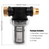 Clear Inline Hose Filter With Removable Mesh Screen For High Pressure Washer Pumps Protections Sediment Prevention Part