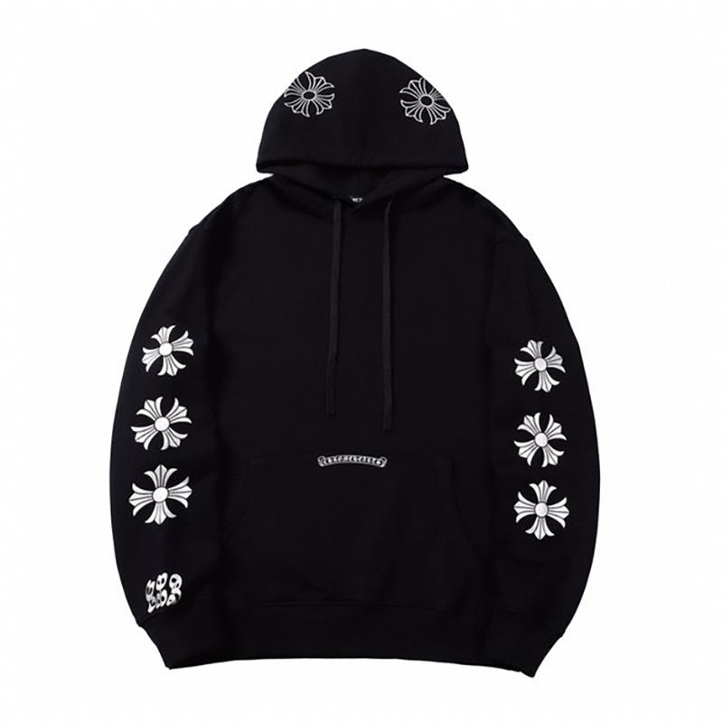 810 CHROME HEARTS 2025 Autumn and Winter New Plus Size Classic Style Logo Hooded Sweatshirt, Suitable for Couples To Wear