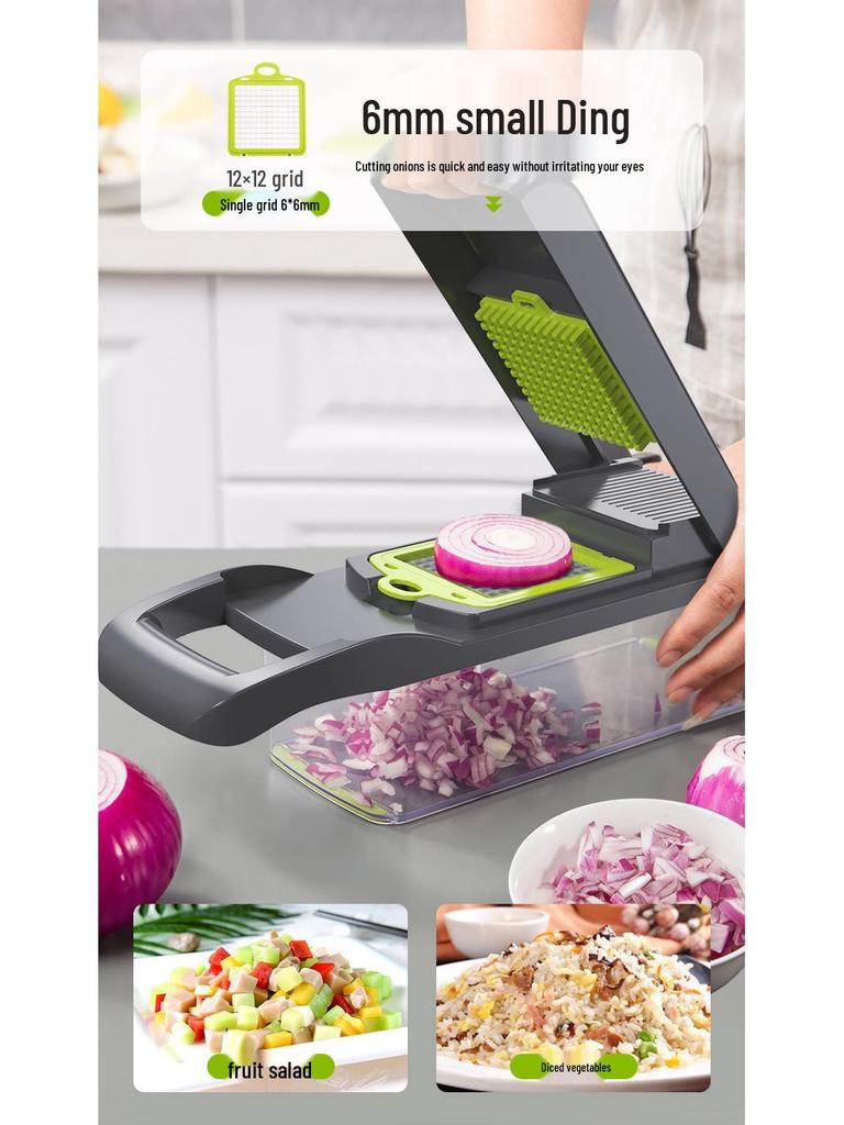 Multi-functional Vegetable Cutter & Potato Peeler Set: Slicer, Shredder, Dicer, Grater, Kitchen Gadget.