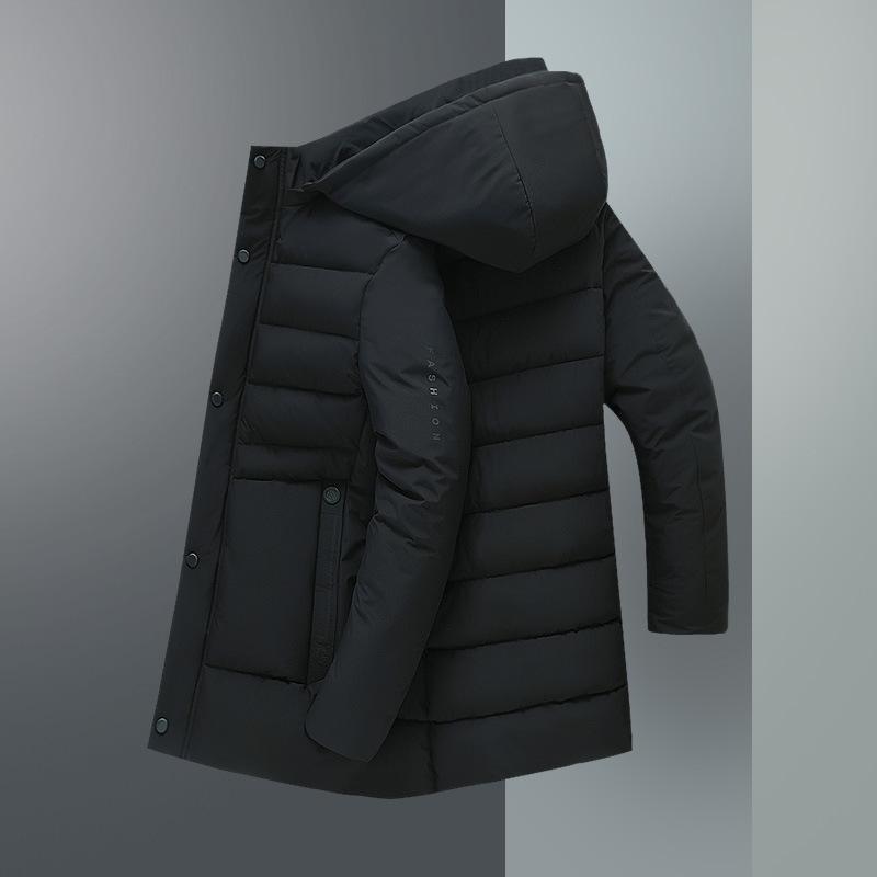 Winterwarme Baumwolljacke für Männer, Mittleres Alter und Ältere, Winterkleidung, Baumwolljacke, Dicke Business-Casual-Jacke