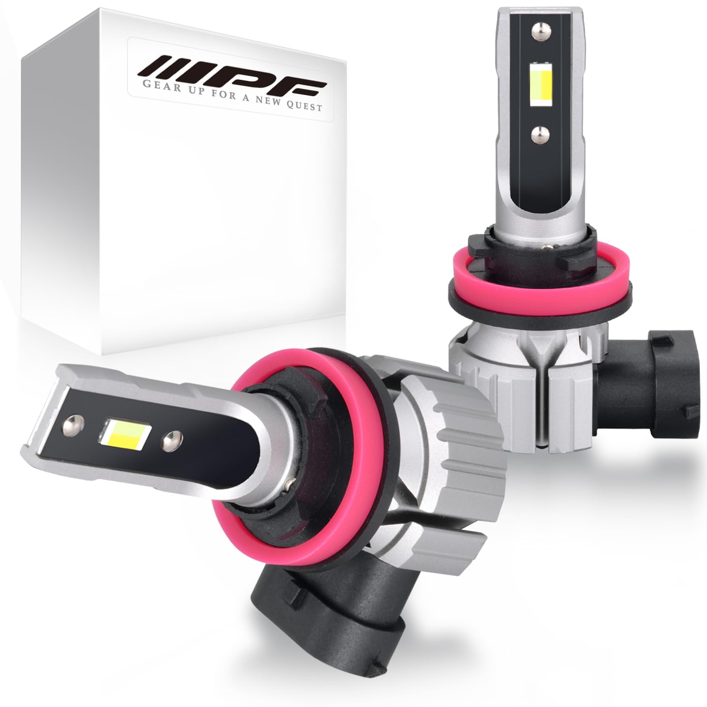 Базовые светодиодные противотуманные фары IPF для техосмотра автомобиля, интегрированный драйвер, простые M s Cars, H8, H11, H16, 3000 лм, переключение 2 цветов, 6000K2800K,