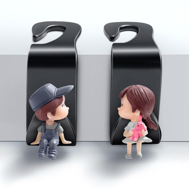 

Автомобильные многофункциональные мультяшные крючки на спинку сиденья, очаровательные аксессуары для салона автомобиля StyleA