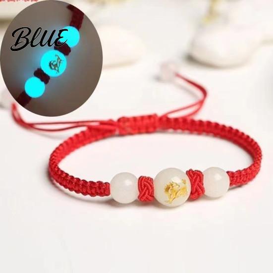 Glow In The Dark Bracelet Snake Year Lucky Red Rope