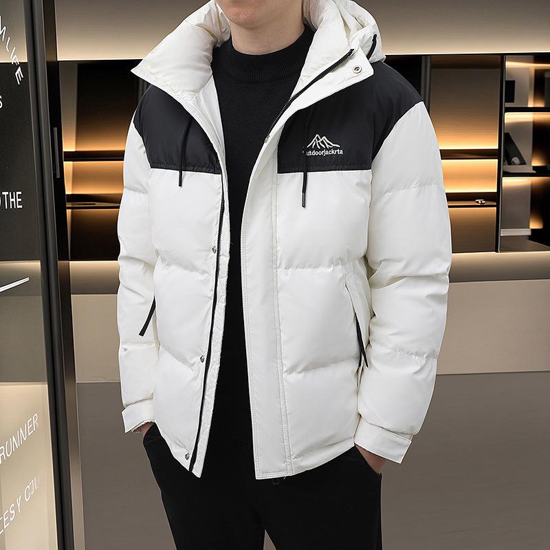 Men's Winter Trendy Hooded Down Jacket 2024: Thick, Warm, Stylish Duck Down Coat for Boys