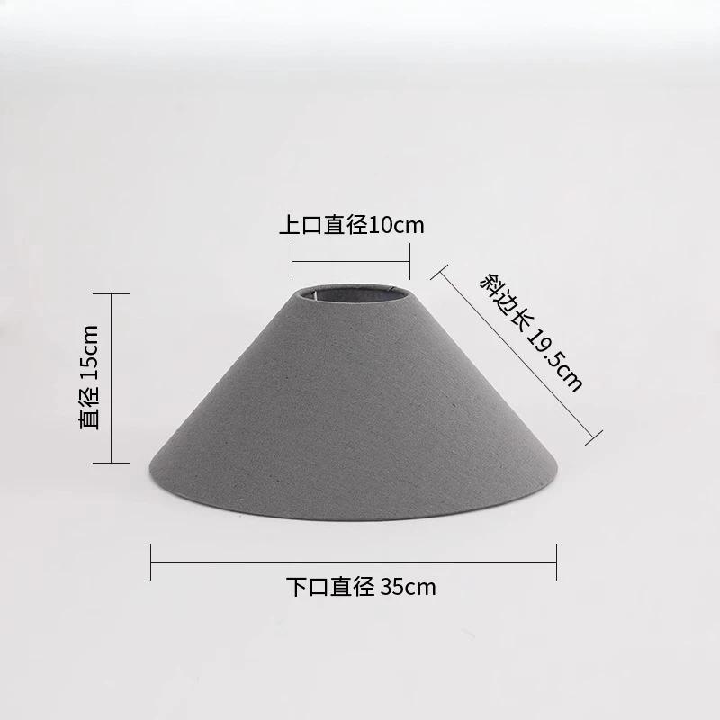 Japanese Zen Rattan Hand Woven Lamp Cover E27 Table Lamp Lampshade Linen Fabric Shell Wabi-Sabi Style Bedside Floor Lamp Shade