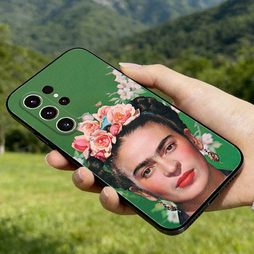 

Artist F-Frida K-Kahlos Phone case For Samsung Galaxy A56,36,26,16,76,55,35,25,15,54,34,24,14 Soft Silicone Black Cover 4 Samsung A11