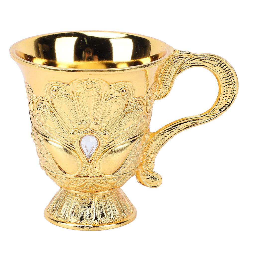 Retro Wine Glass Metal Multi Functional Decorative Shot Glass Wine Chalice for Bar Display Cabinet