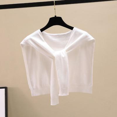 Knitting Shawl Solid Color Design Soft Textured Fabric Easy To Wear Shawl Cozy Wrap Scarf Daily Wear