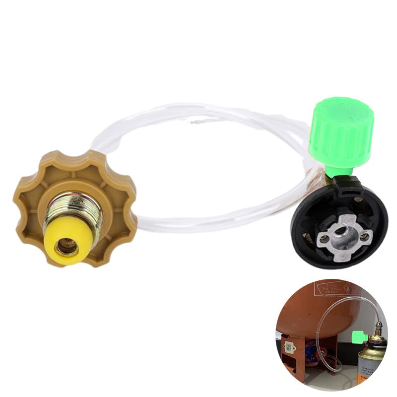 1Pc Outdoor Camping Gas Stove Propane Refill Adapter Tank Adaptor Gas Cylinder Filling Charging Canister Burner Accessories