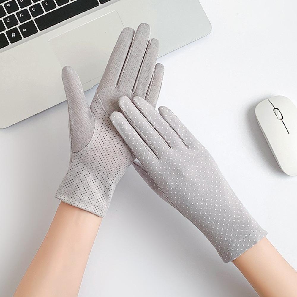 Atmungsaktive Reit-Fahrhandschuhe Anti-UV-Nagelkunst-Fäustlinge Neue Eis-Seidenhandschuhe Geschenk