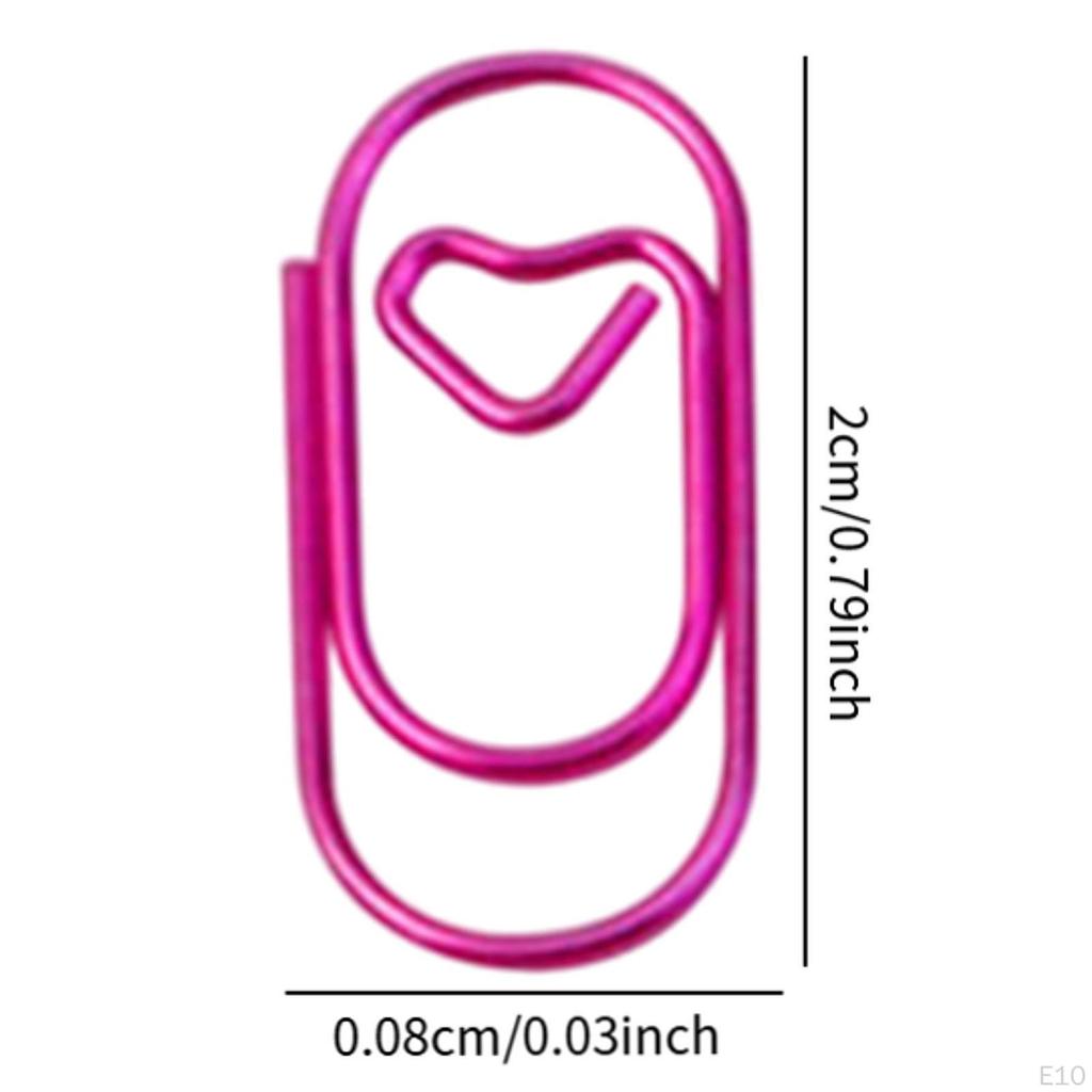 100 Pieces Paper Clips Notes Classified Metal Multifunction Vintage Style Paperclips Office
