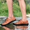 38-48 Summer Men's Plus Size Lightweight and Fashionable Casual Leather Sandals Breathable Beach Shoes