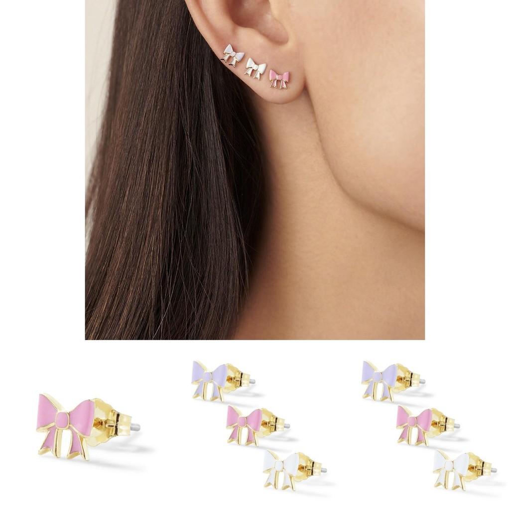Classy Womens Alloy Earrings Set With Bowknot Design For Special Occasions