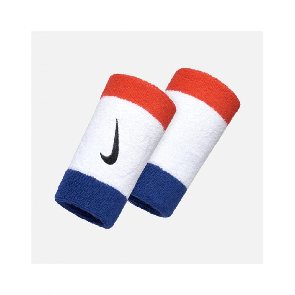 

Nike Swoosh Double Wide Wristband Ac2287 620 White red waveFREE
