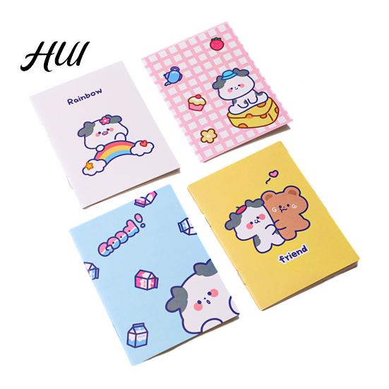 Pocket Notebook Cute 4Pcs Cartoon Set 64K Mini Notepad for Kids Students Smooth Paper Portable Ink Journal School Prizes And Party Favors Compact