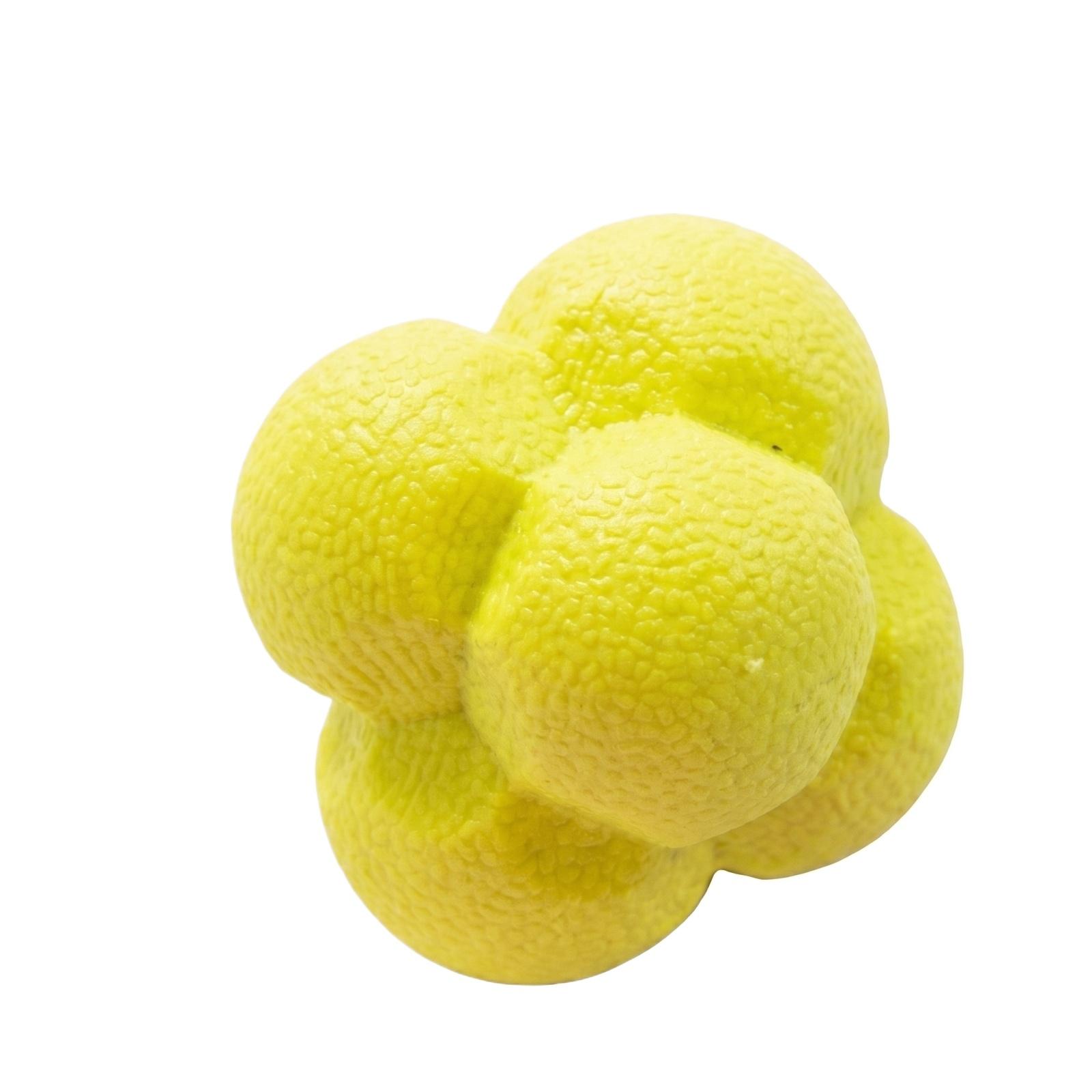 Hexagon Reaction Ball High Elasticity Agility Training Ball Speed Reaction Exercise Ball for Reflex and Coordination Training One Size жёлтый