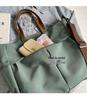 Korean Style Women's Large Nylon Tote Bag - Versatile Canvas Shoulder Bag