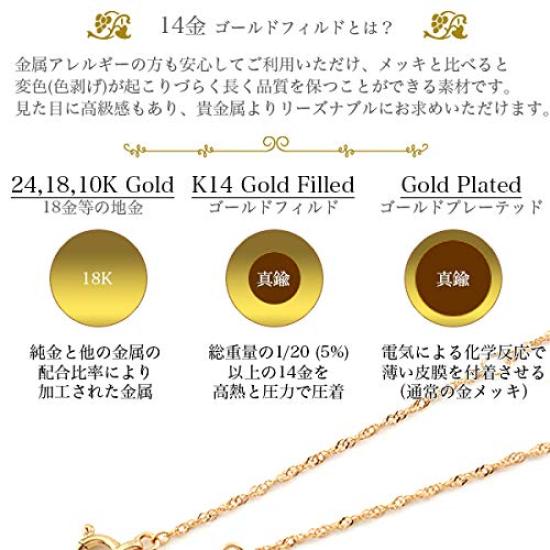 Shop 14KGF Necklace Chain Extension Length Adjuster Metal Hypoallergenic Made In Japan Pink Gold K14gf25 PG 10cm [Jewelry M] Women's