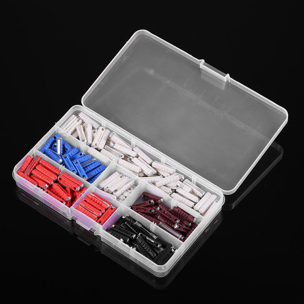 200pcs Assorted Box Continental Fuses Fast Acting Torpedo Fuse Classic Car 5A 8A 10A 16A 25A German European Automotive